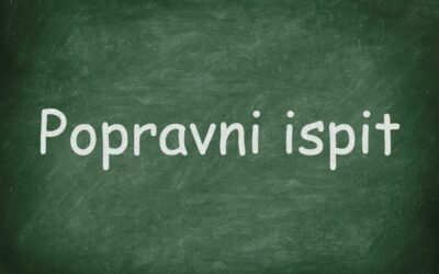 Obavijest o polaganju popravnog ispita